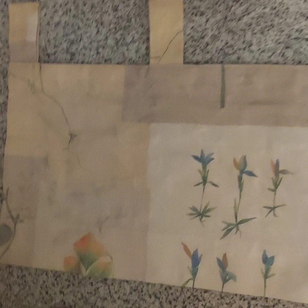 Vintage Martex patchwork Valance Curtain